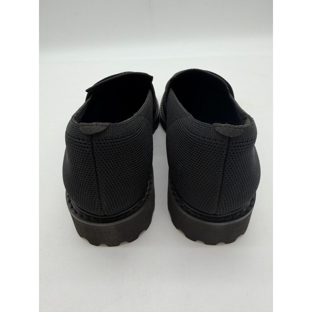 Vivaia Francesca Platform Chunky Heel Penny Minimalist Preppy Black Loafer 9 - Picture 7 of 10